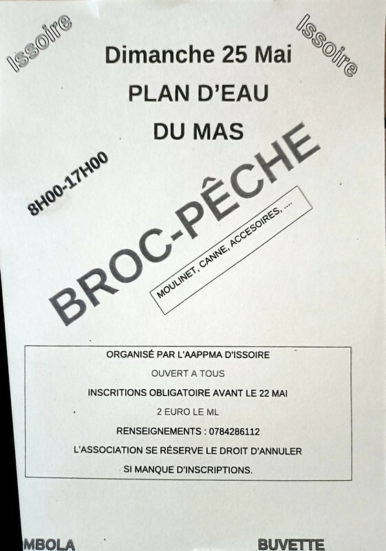 Broc-pêche à Issoire le 25 mai 2024