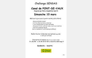 Challenge Sensas à Pont de Vaux - 01