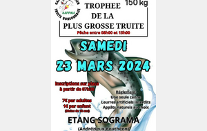 Trophée de la plus grosse truite - Andrézieux samedi 23 mars