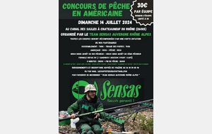 Concours Team Sensas AURA - Châteauneuf du Rhône - 14/07/24
