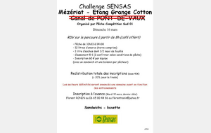 Challenge Sensas Pont de Vaux (01) le 16/03/25