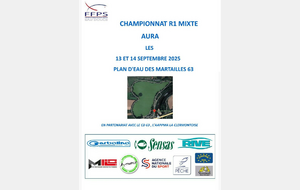 championnat R1 mixte AURA - Plan d'eau des Martailles 63