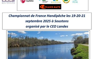 Championnat N1 Handipeche 2025 - Canal de Soustons CD40