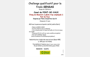 Qualificatif challenge Sensas - PCS01