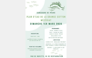 Plan d'eau Grange Cotton (01) Mezeriat - 01/03/26