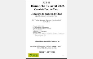 Canal Pont de Vaux, individuel - 12/04/26
