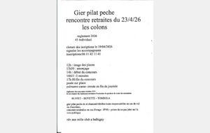 Concours retraités de la Loire - Etang les Colons - Cleppé