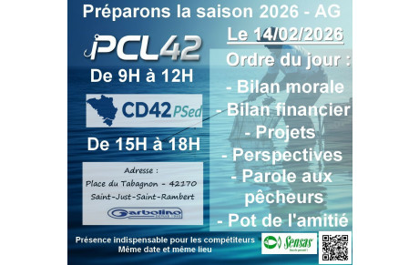 Préparons la saison 2026 - AG du PCL42 et du CD42