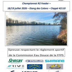 Championnat R2 Feeder - 18/19 juillet - Etang les Colons - Cleppé 42110